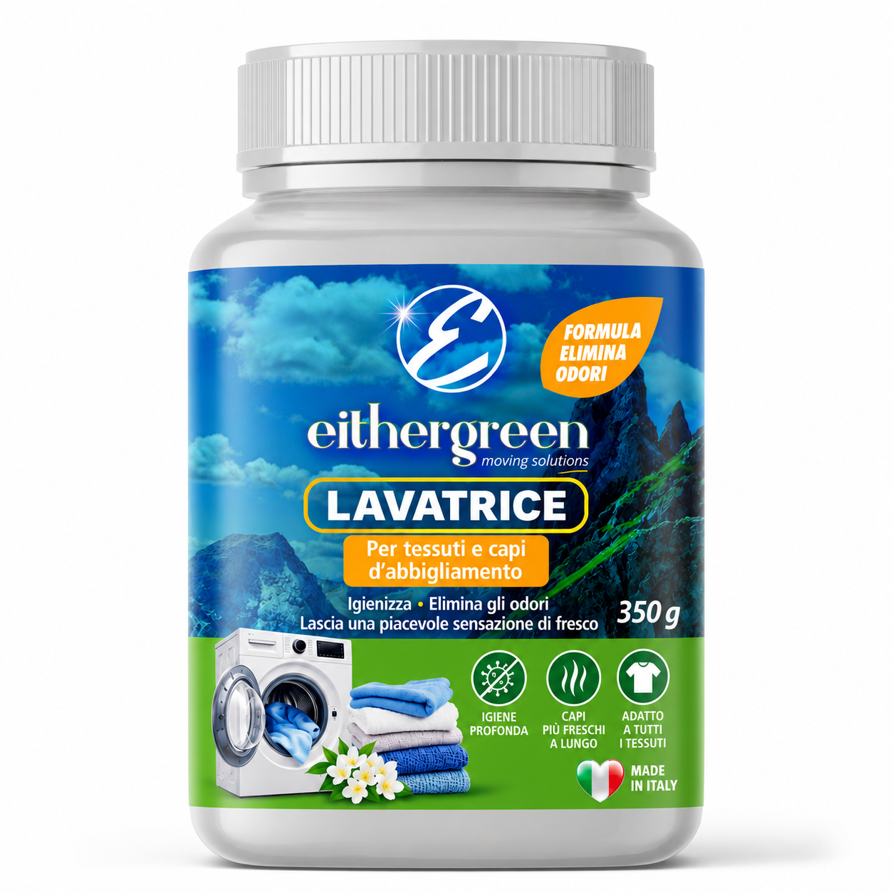 Eithergreen Lavatrice Detersivo 100% Biodegradabile